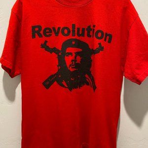 LARGE T- SHIRT OF CHE GEVARA. ALSTYLE ACTIVE WEAR, RED